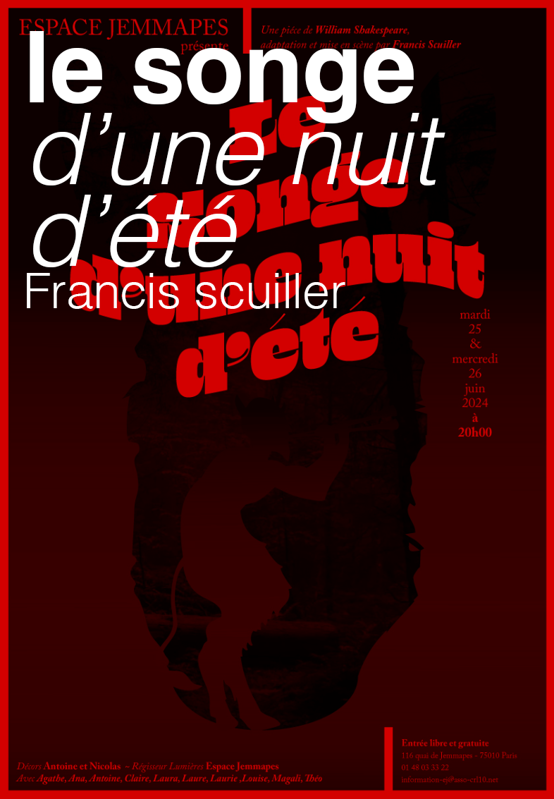 Francis Scuiller - Affiche Le song d'une nuit d'été